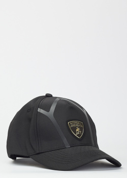 Чорна кепка Automobili Lamborghini з логотипом, фото